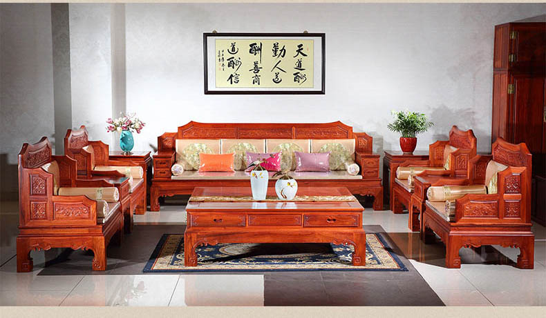 缅甸花梨木家具沙发盛世沙发实木沙发红木家具