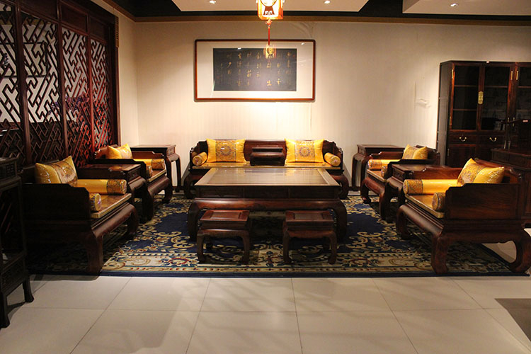 豪华家居系列老挝大红酸枝（交趾黄檀）沙发套装