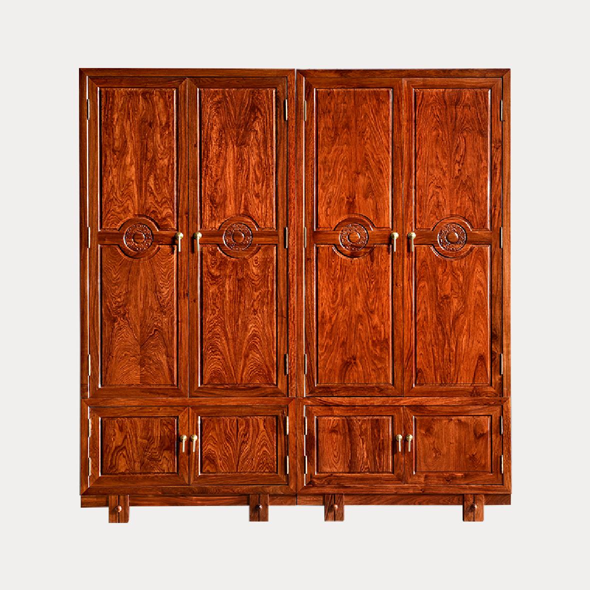 实木刺猬紫檀秀江南衣柜家庭实用红木家具