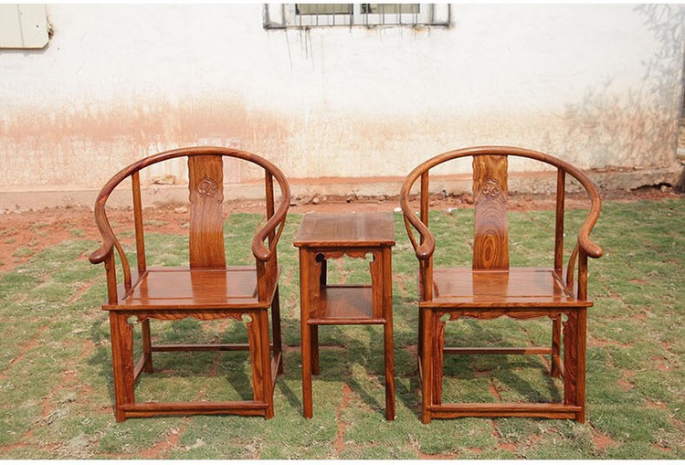专业红木家具厂销售实木家具花梨木家具-圈椅三件套