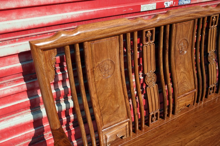 红木家具花梨木家具-明式大头沙发5件套